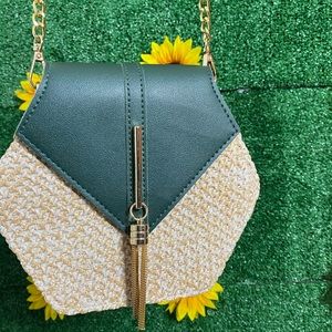 Beach Woven Crossbody Bag